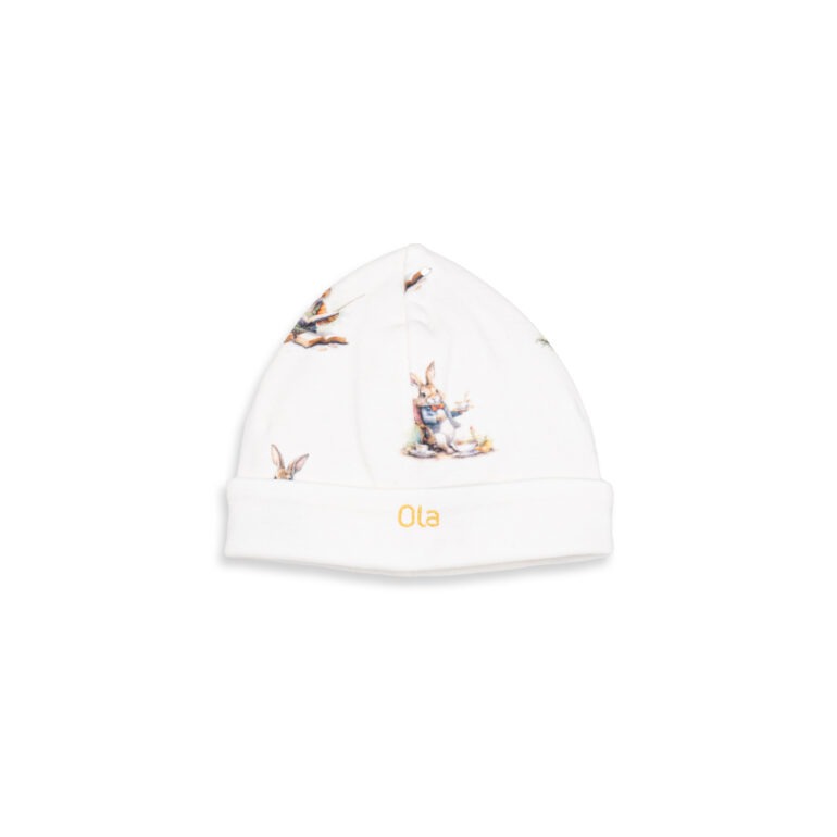 Printed Baby Pyjamas with Crew Neck Gift Set - Wise Rabbit