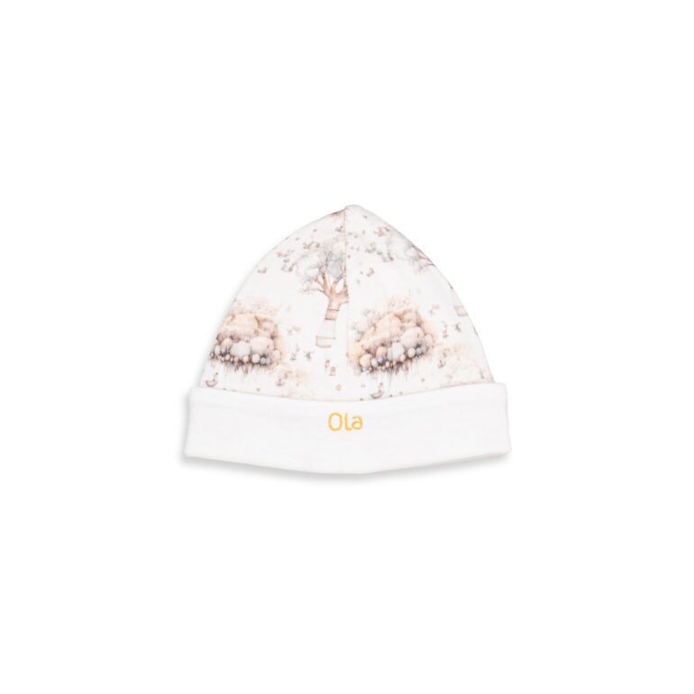 Printed Baby Pyjamas with Crew Neck Gift Set - Nature